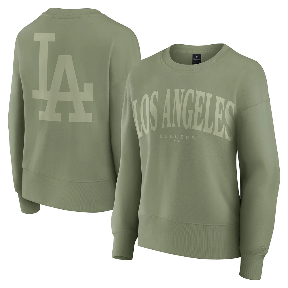 Sweat-shirt à capuche vert Fanatics pour femme Los Angeles Dodgers Elements Flow