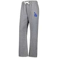 Women's Fanatics Heather Gray Los Angeles Dodgers Fleece Joggers