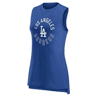 Débardeur Fanatics Heather Royal Los Angeles Dodgers pour femmes What Goes Around