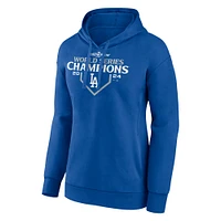 Women's Fanatics Royal Los Angeles Dodgers 2024 World Series Champions Official Logo Pullover Hoodie