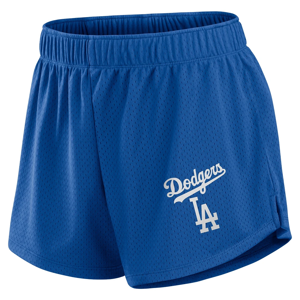 Short en maille Fanatics Royal Los Angeles Dodgers pour femmes