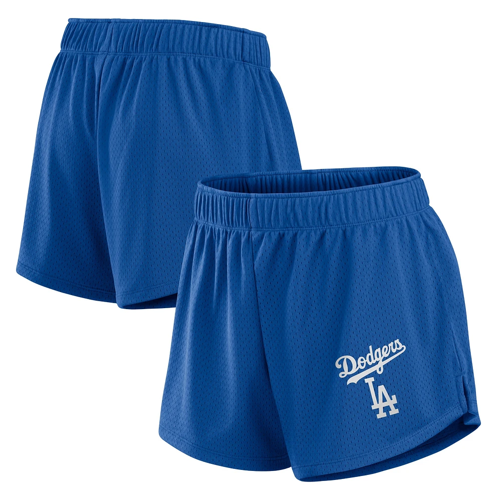 Short en maille Fanatics Royal Los Angeles Dodgers pour femmes