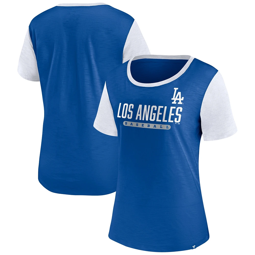 T-shirt Fanatics Royal Los Angeles Dodgers Mound pour femmes