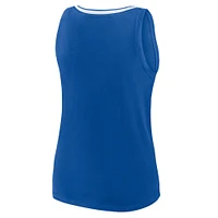 Women's Fanatics Royal Los Angeles Dodgers Stellar Win V-Neck Tank Top