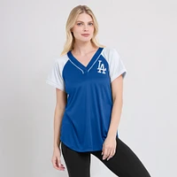 Women's Fanatics Royal Los Angeles Dodgers Ultimate Style Raglan V-Neck T-Shirt