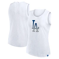 Women's Fanatics White Los Angeles Dodgers Activate Slub Tank Top