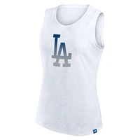 Women's Fanatics White Los Angeles Dodgers Activate Slub Tank Top