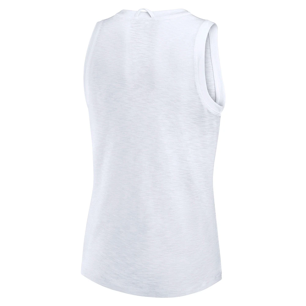 Women's Fanatics White Los Angeles Dodgers Activate Slub Tank Top