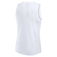 Women's Fanatics White Los Angeles Dodgers Activate Slub Tank Top