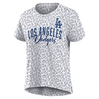 Women's Fanatics White Los Angeles Dodgers Bat T-Shirt