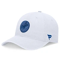 Casquette réglable ton sur ton Homer Fanatics pour femmes, blanche, Los Angeles Dodgers