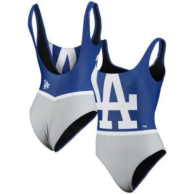 Los Angeles Dodgers FOCO Women's Team One-Piece Bathing Suit - Royal