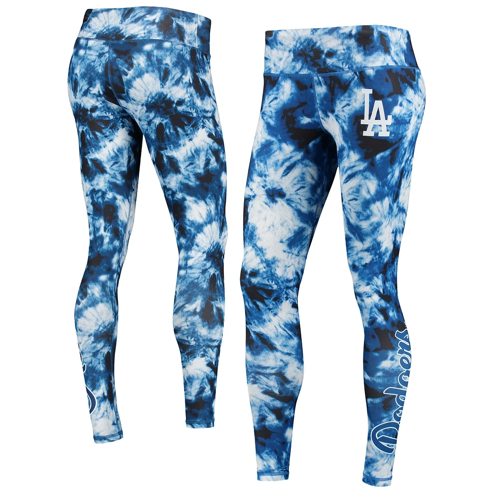 Women's FOCO Royal Los Angeles Dodgers Tie-Dye Leggings