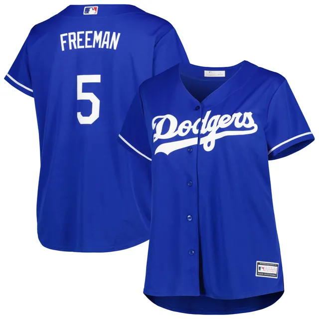 Women's Los Angeles Dodgers Clayton Kershaw Royal Plus Size Replica Player  Jersey