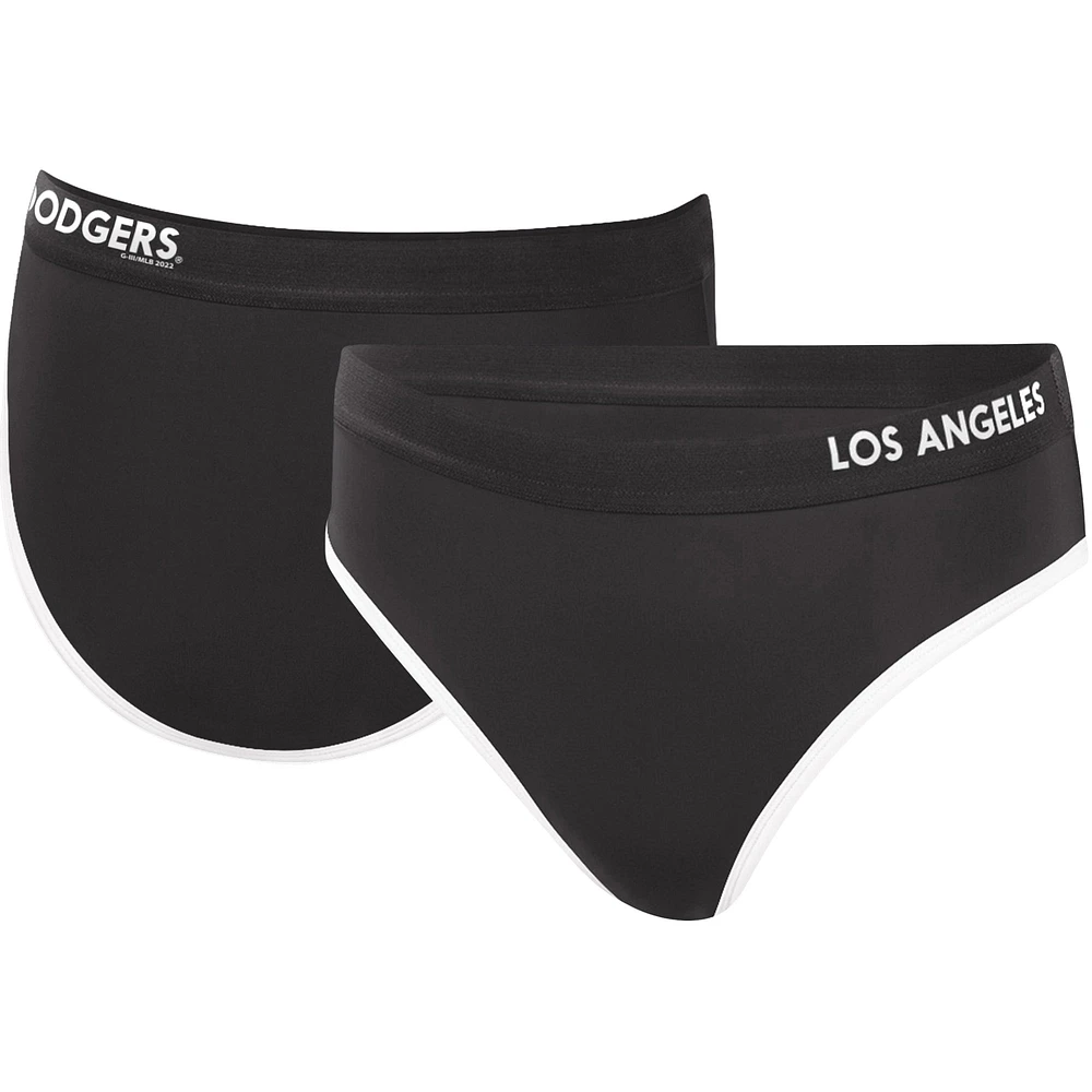 Bas de bikini noir Los Angeles Dodgers Southpaw G-III 4Her by Carl Banks pour femmes