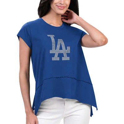 Women's G-III 4Her by Carl Banks Royal Los Angeles Dodgers Cheer Fashion T-Shirt