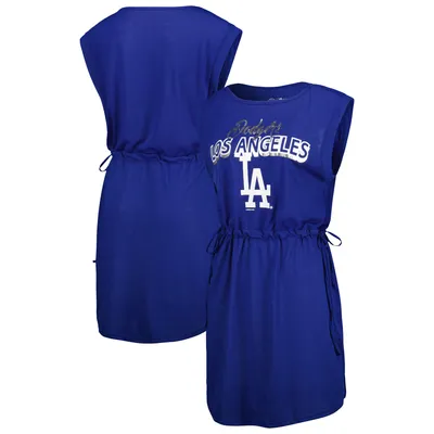 Los Angeles Dodgers G-III 4Her by Carl Banks Women's G.O.A.T Swimsuit Cover-Up Dress - Royal