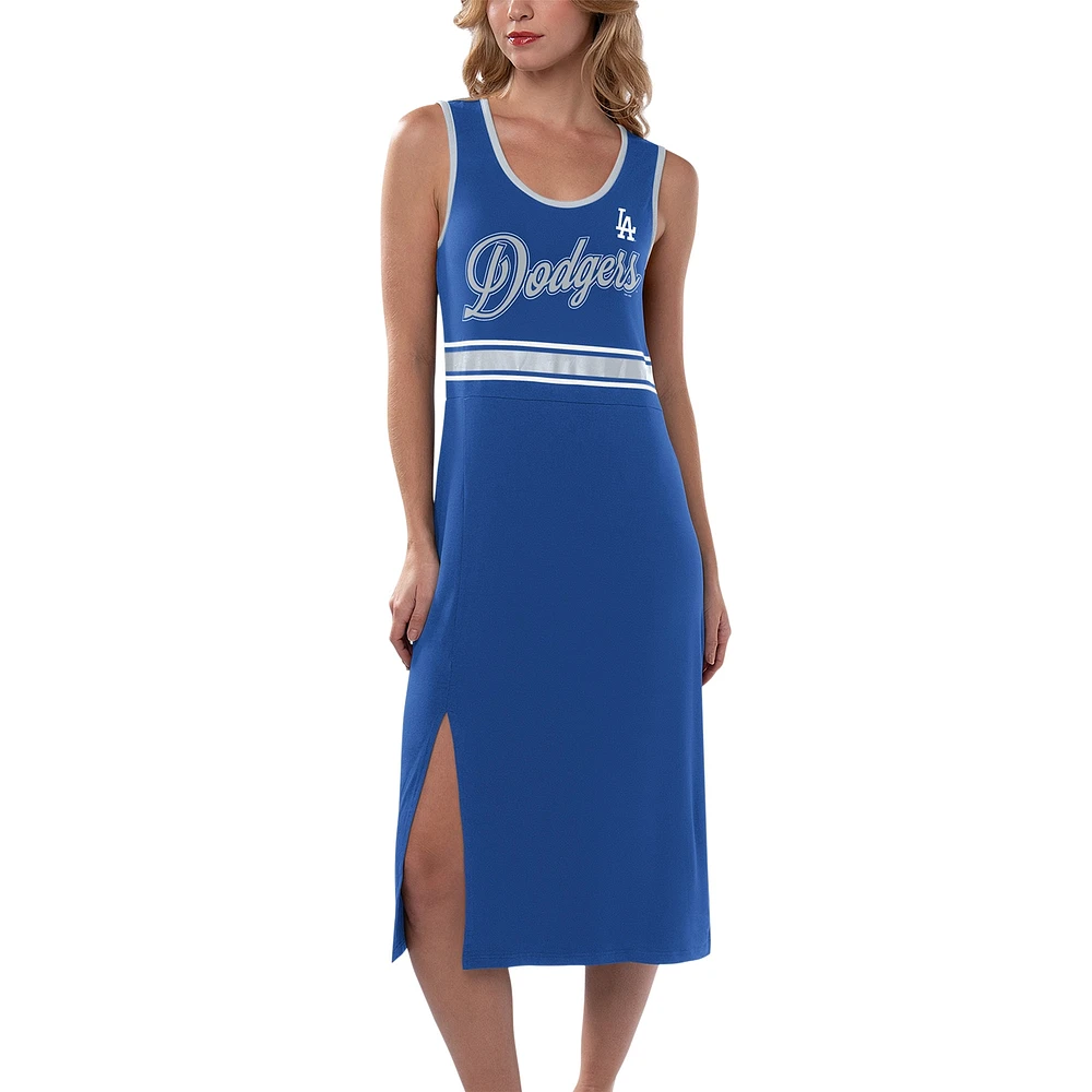 Robe longue G-III 4Her par Carl Banks Royal Los Angeles Dodgers Main Field pour femmes