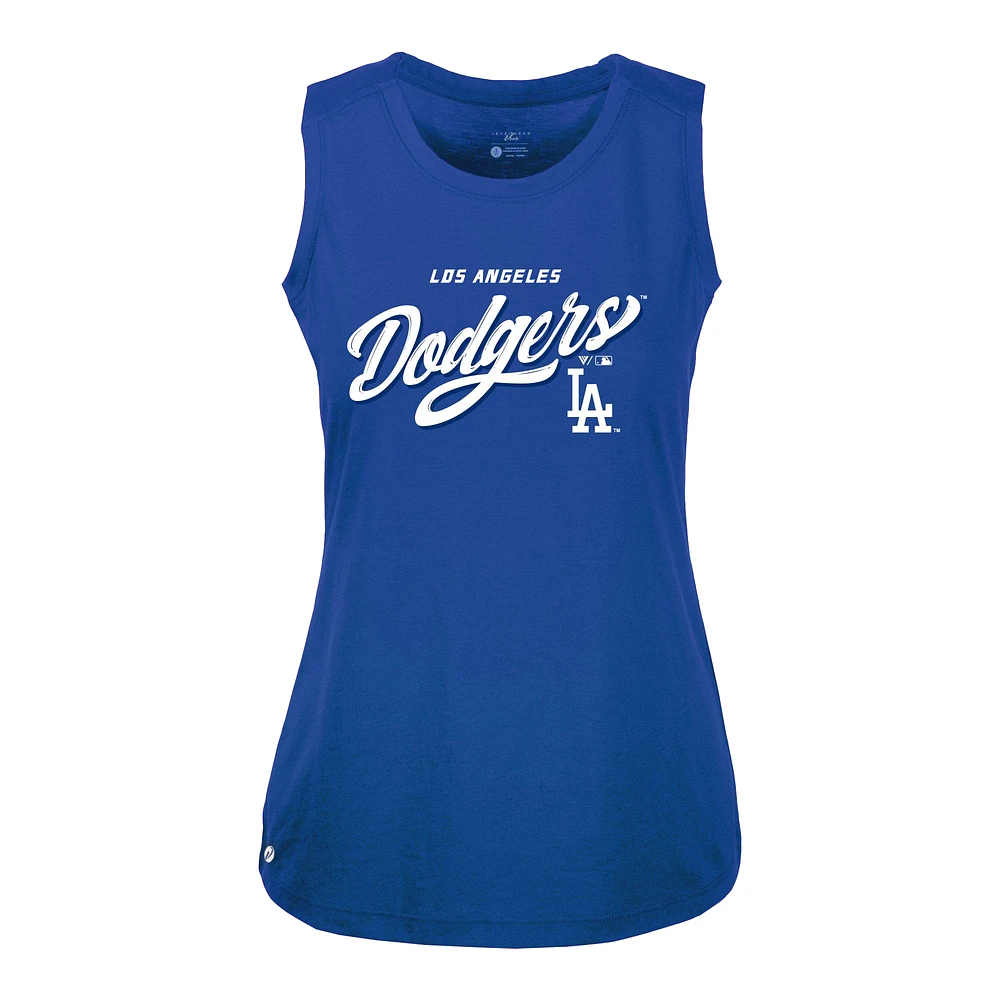 Women's Levelwear Royal Los Angeles Dodgers Accolade Macy Prospect Tank Top