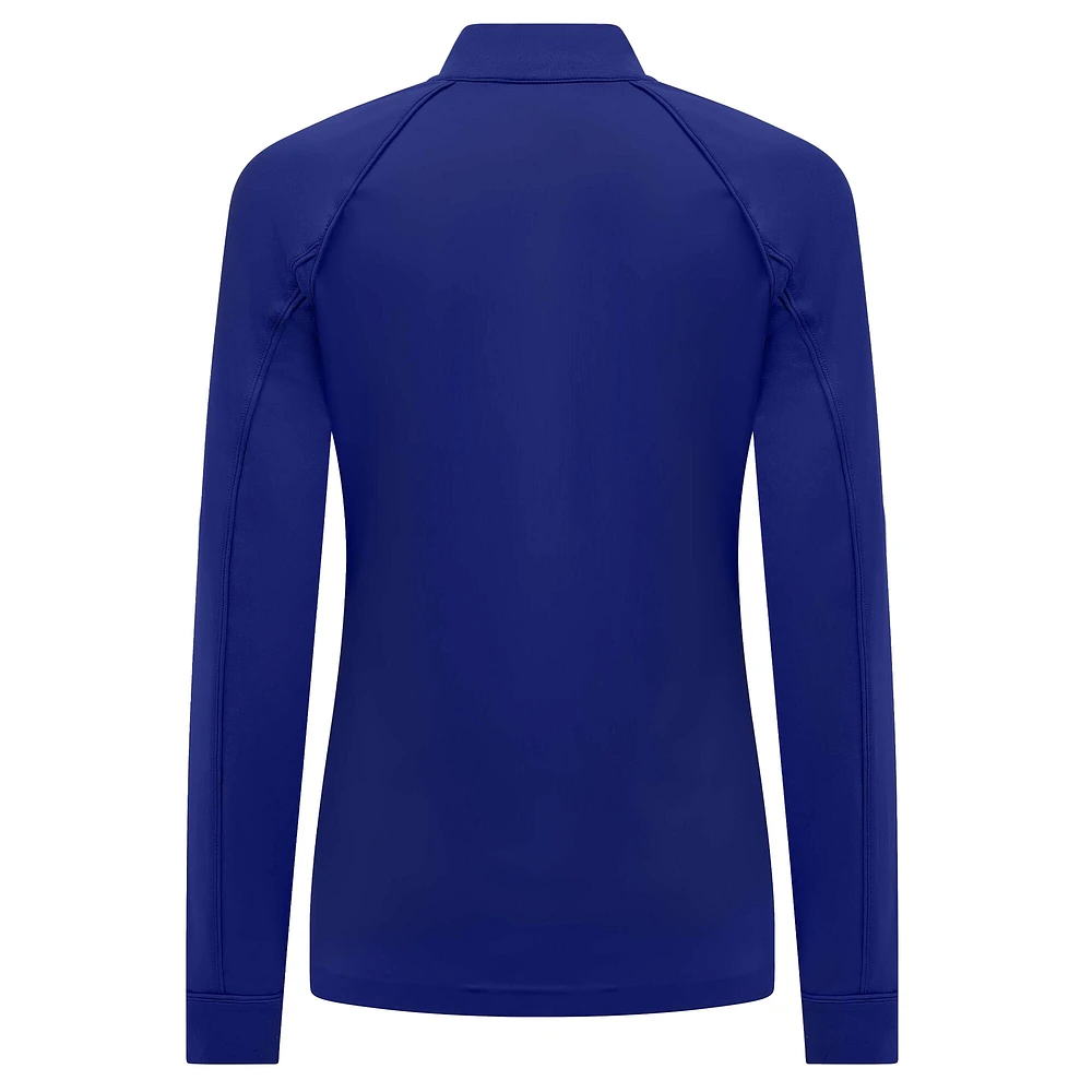 Women's Levelwear Royal Los Angeles Dodgers Kinetic Insignia 2.0 Raglan Quarter-Zip Top