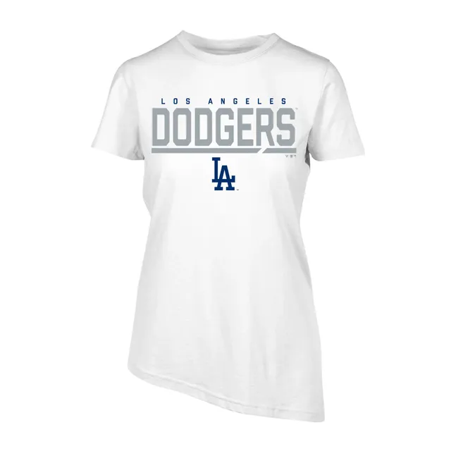 New Era Royal Los Angeles Dodgers Plus Size Two-Hit Front Knot T-Shirt