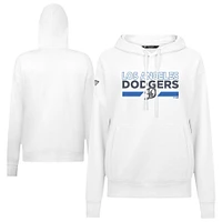 Women's Levelwear  White Los Angeles Dodgers City Connect Adorn No Hitter Pullover Hoodie