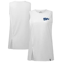 Women's Levelwear  White Los Angeles Dodgers Influx Rafters Tank Top