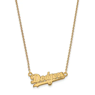  Los Angeles Dodgers Logo Disc Medium Pendant (Gold