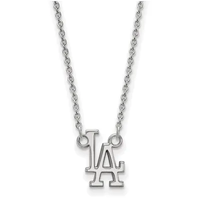 Los Angeles Dodgers Women's Small Sterling Silver Pendant Necklace