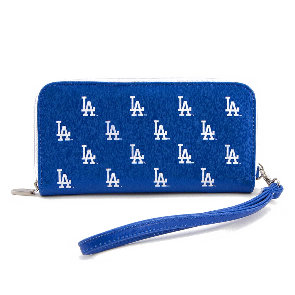 Women's Los Angeles Dodgers Zip-Around Wristlet Wallet