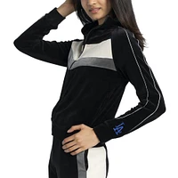 Women's Lusso Black Los Angeles Dodgers Nixie Raglan Full-Zip Jacket