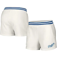 Women's Lusso  White Los Angeles Dodgers Maeg Tri-Blend Pocket Shorts