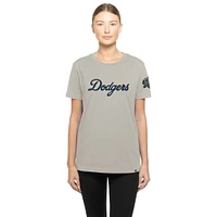 T-shirt New Era crème pour femme, collection or 2025 des Los Angeles Dodgers