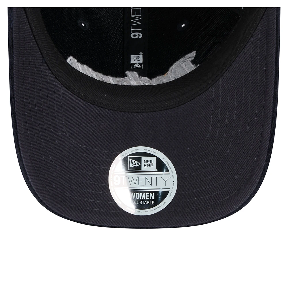 Casquette ajustable en velours côtelé bleu foncé 9TWENTY des Los Angeles Dodgers de New Era pour femme