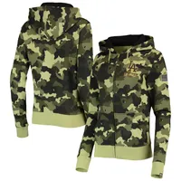 New Era Green Boston Red Sox 2022 MLB Armed Forces Day Camo Full-Zip Hoodie