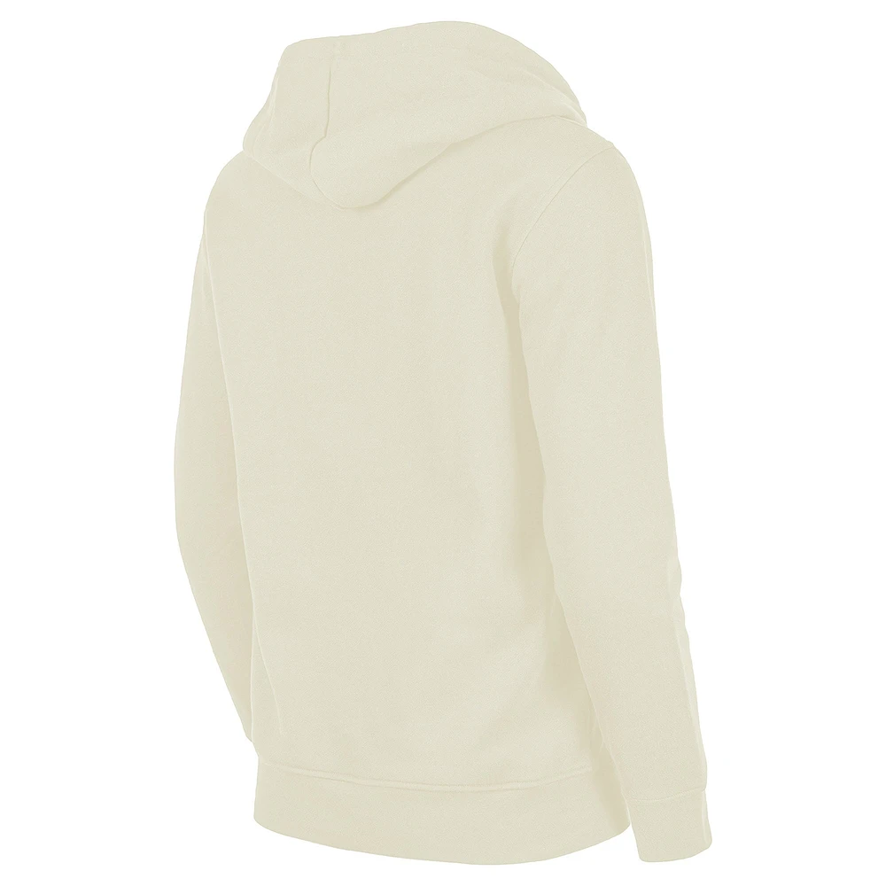 Sweat à capuche New Era Oatmeal Los Angeles Dodgers 2025 Gold Collection pour femme