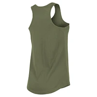 Women's New Era Olive Los Angeles Dodgers Armed Forces Day Tank Top