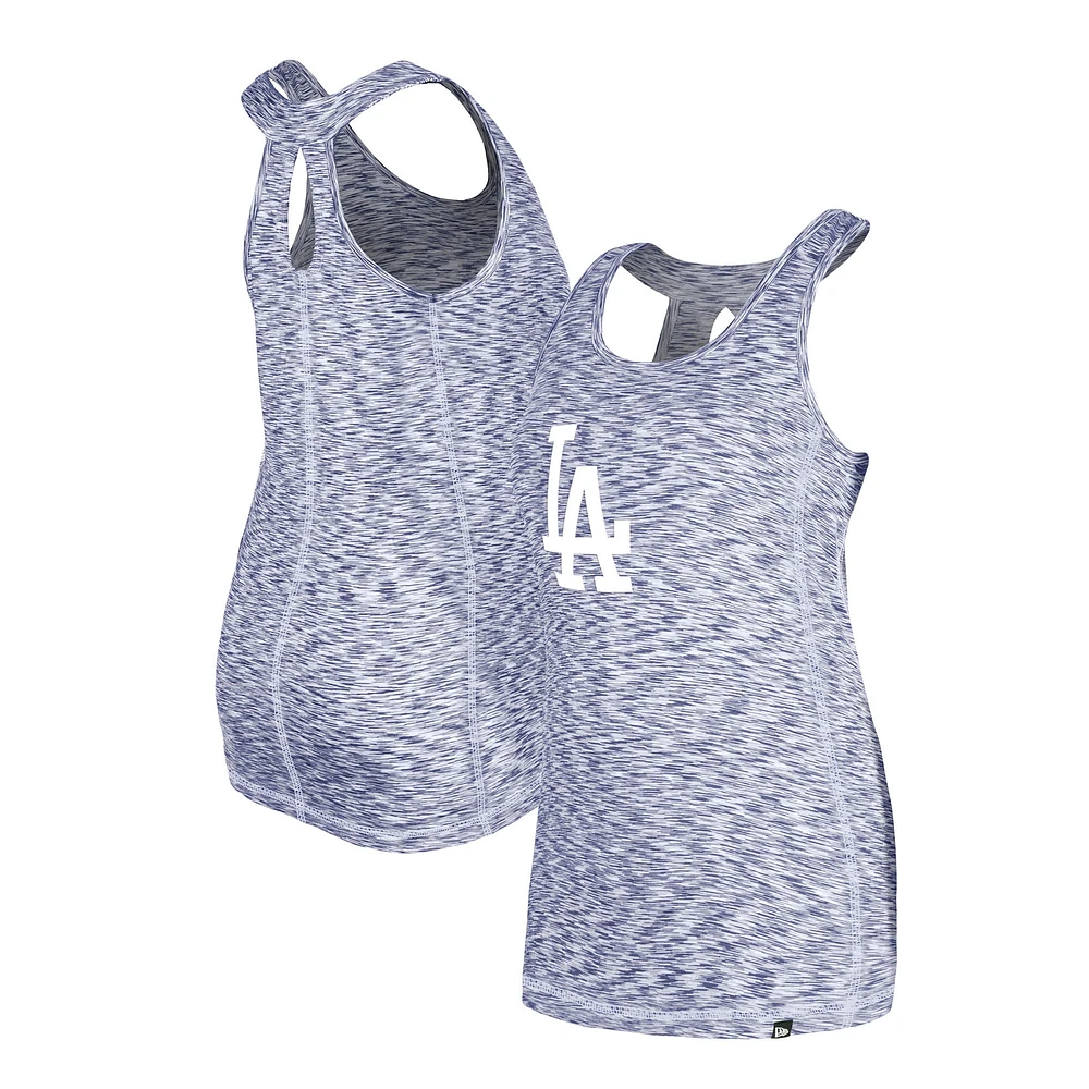 Women's New Era Royal Los Angeles Dodgers Space Dye Keyhole Back Tank Top