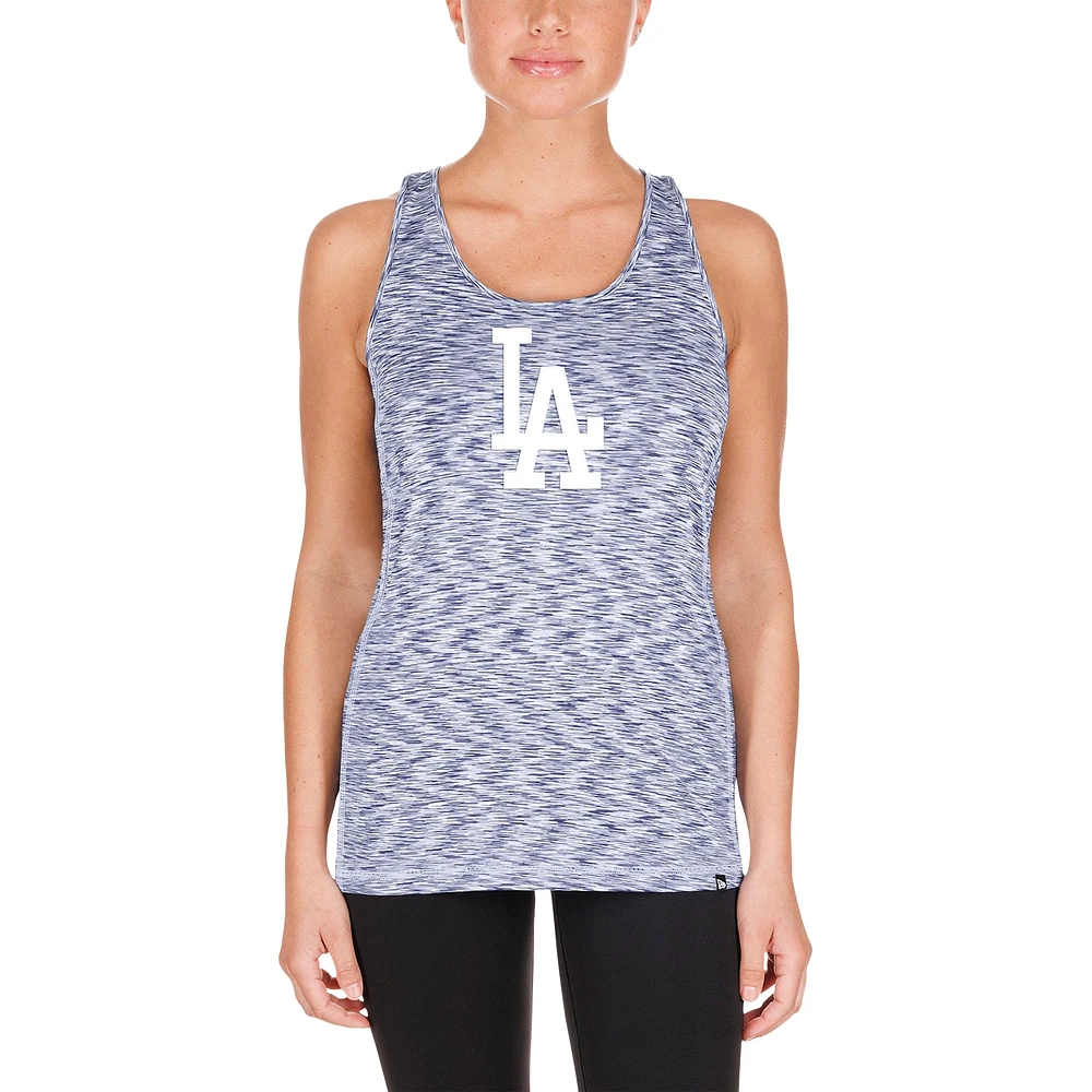 Women's New Era Royal Los Angeles Dodgers Space Dye Keyhole Back Tank Top