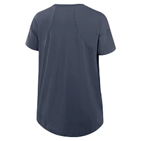 Women's Nike Charcoal Los Angeles Dodgers 2025 City Connect Flowy Fashion Tri-Blend Performance T-Shirt