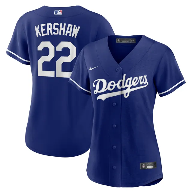 Men's Nike Clayton Kershaw Heather Gray Los Angeles Dodgers Name & Number T-Shirt Size: Small