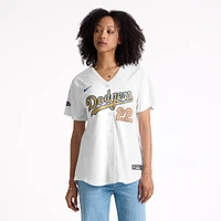 Women's Nike Clayton Kershaw White Los Angeles Dodgers 2025 Gold Collection Limited Jersey