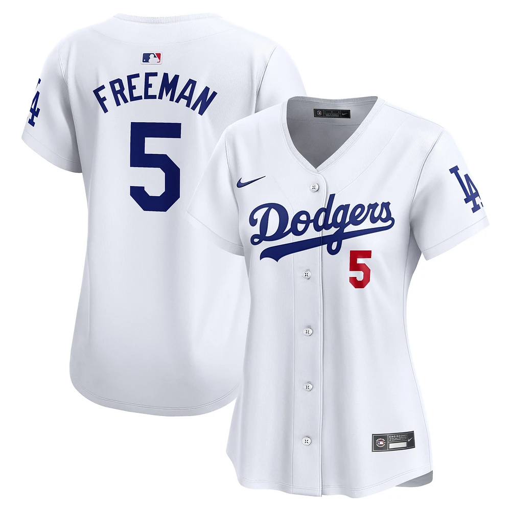 Maillot Nike Freddie Freeman pour femme, édition limitée, blanc, Los Angeles Dodgers Home