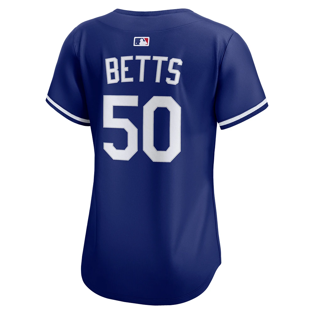Women's Nike Mookie Betts Royal Los Angeles Dodgers Alternate Limited Jersey