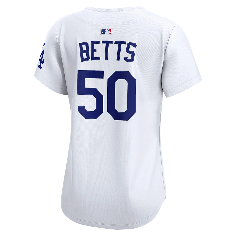 Women's Nike Mookie Betts White Los Angeles Dodgers Home Limited Jersey