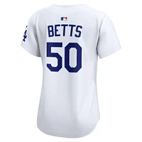 Women's Nike Mookie Betts White Los Angeles Dodgers Home Limited Jersey