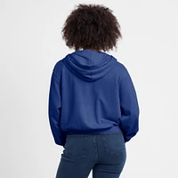 Women's Nike Navy Los Angeles Dodgers Cropped Chill Full-Zip Hoodie