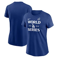 T-shirt Nike Royal Los Angeles Dodgers 2024 World Series Authentic Collection pour femme