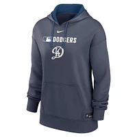 Women's Nike Royal Los Angeles Dodgers Authentic Collection City Connect Performance Pullover Hoodie