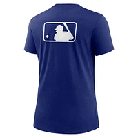 Women's Nike Royal Los Angeles Dodgers Authentic Collection Early Work Tri-Blend T-Shirt